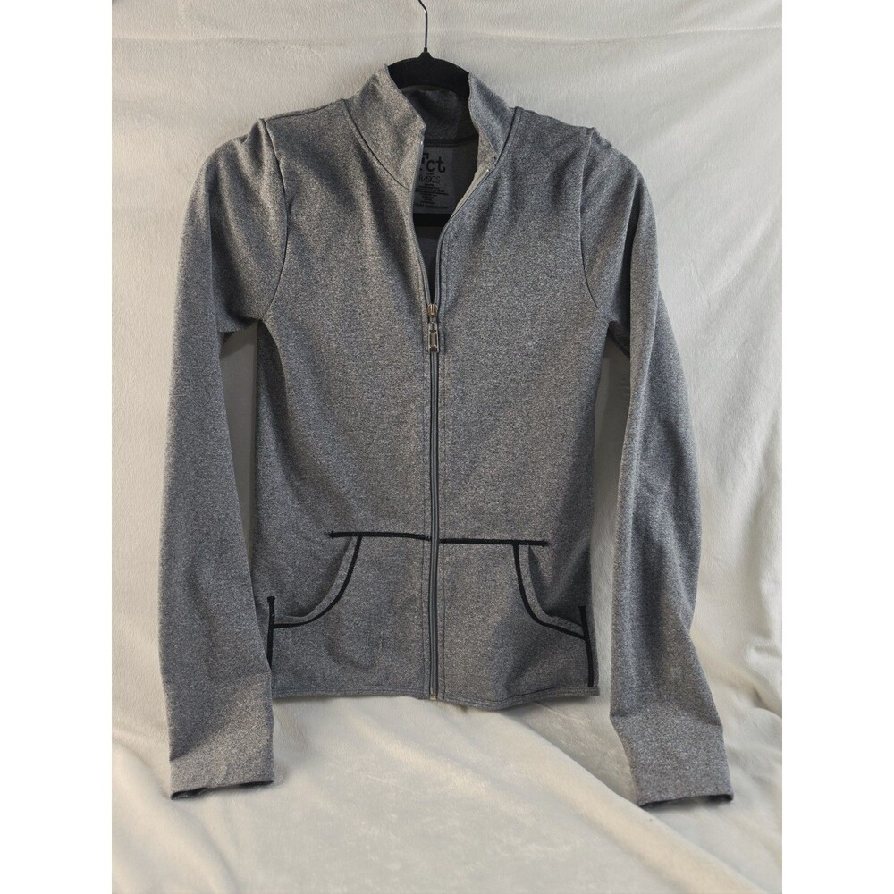 Women's Heather Grey Full-Zip Athletic Jacket / Track Jacket